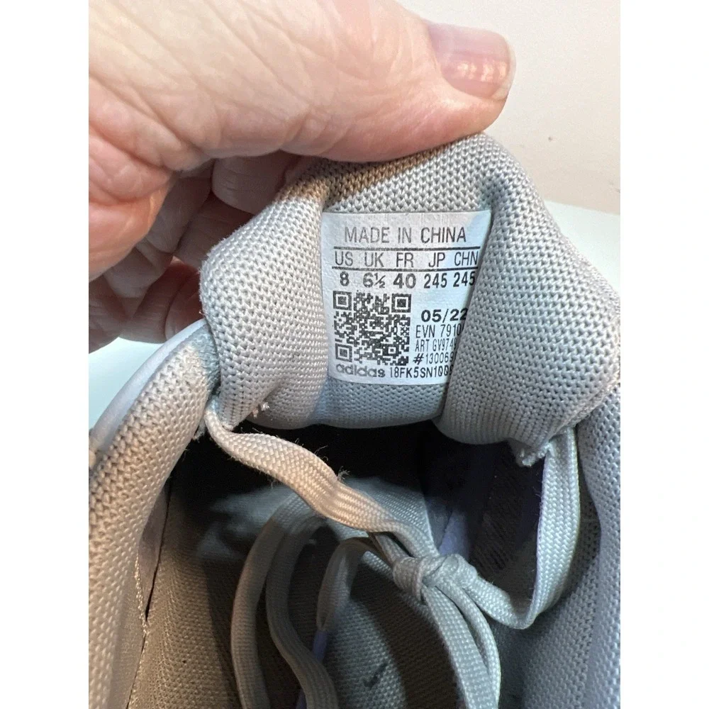 Adidas Running Shoes Men's 8 Gray Purple‎ Bounce Sneakers